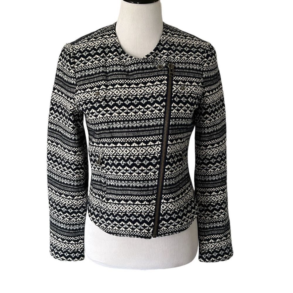 Joie Moto Asymmetrical Zip Jacket size M